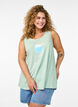 Cotton top with a-shape, Green, Model image number 0