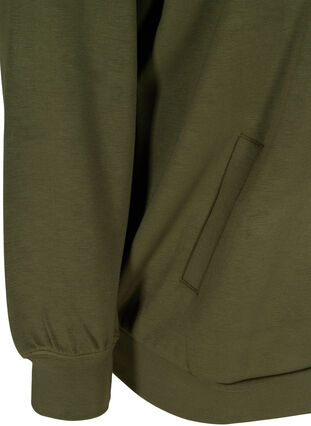 Sweatshirt with pockets and hood, Ivy Green, Packshot image number 3