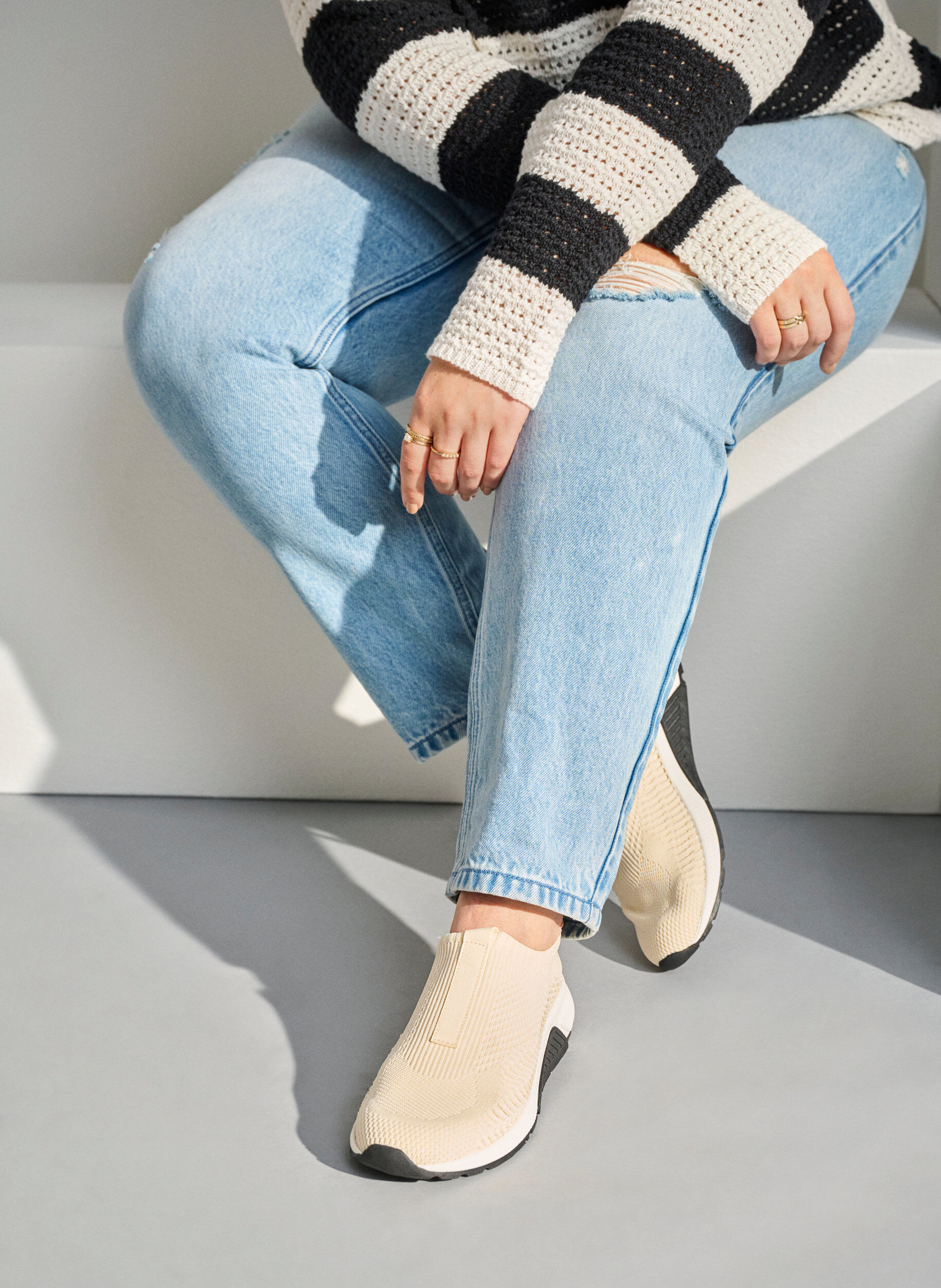 Zizzifashion Wide fit - Slip on sneaker, Beige, Image image number 0