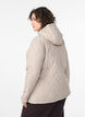 Quilted jacket with a hood and pockets, Beige, Model image number 2