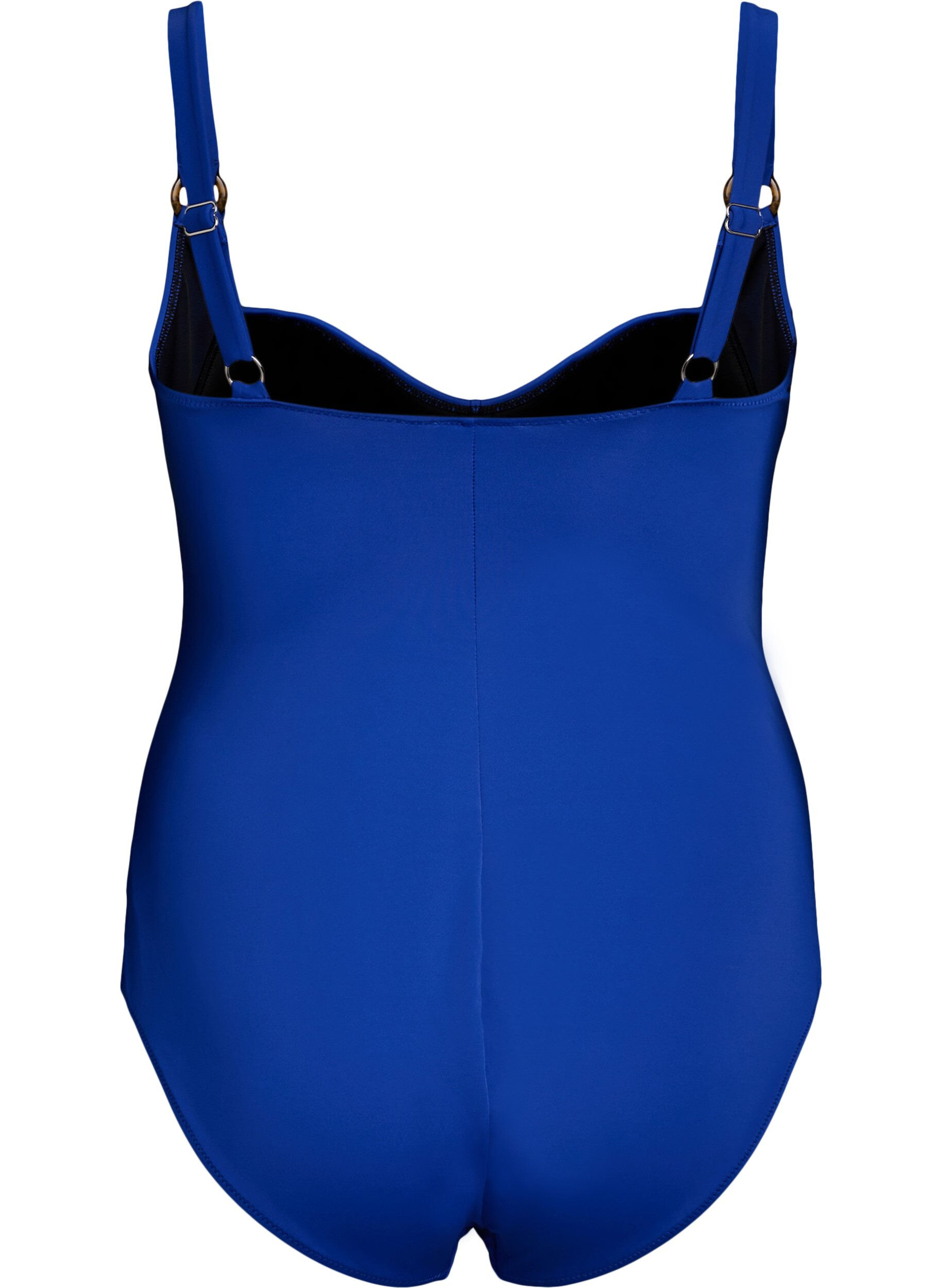 ZizzifashionPadded swimsuit with draping, Blue, Packshot image number 1