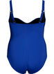 Padded swimsuit with draping, Blue, Packshot image number 1