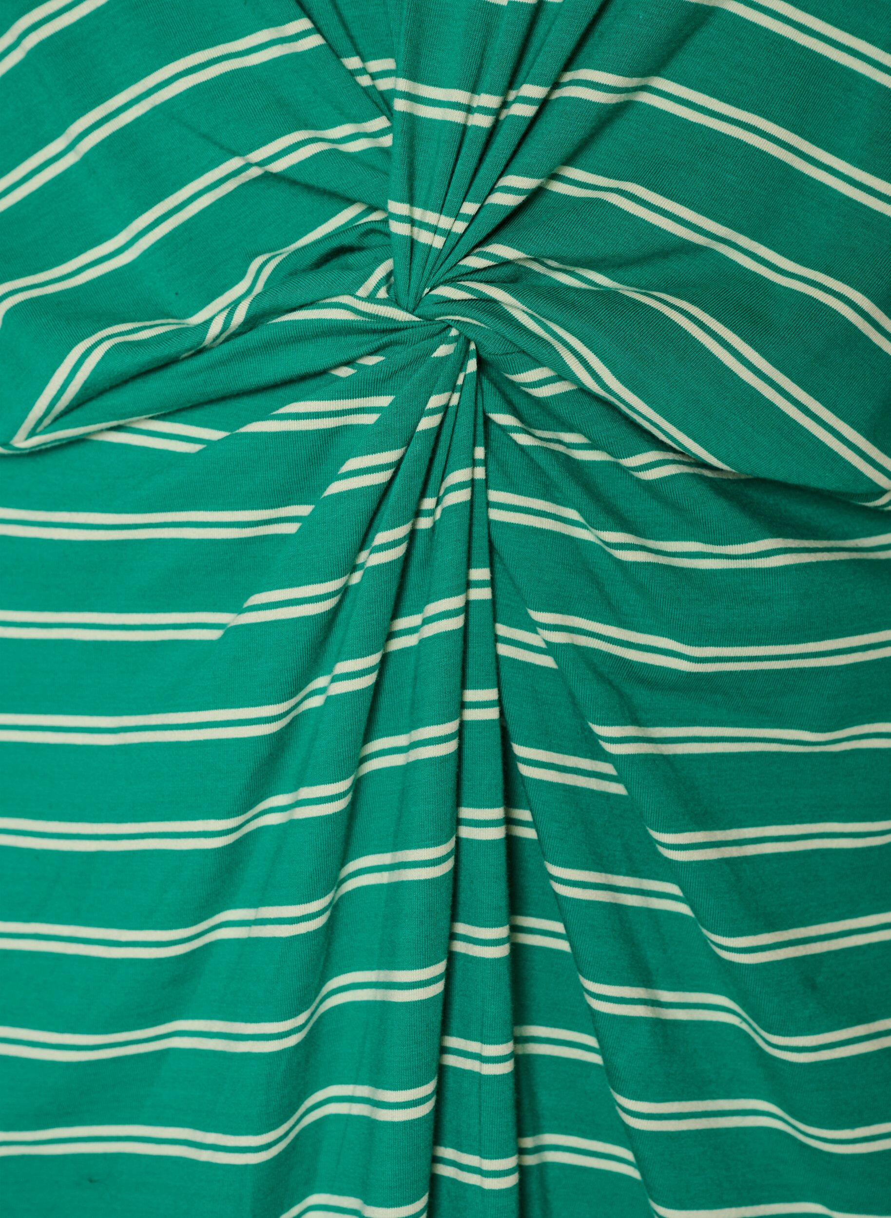 Zizzifashion Cotton dress with twist detail, Green, Packshot image number 3
