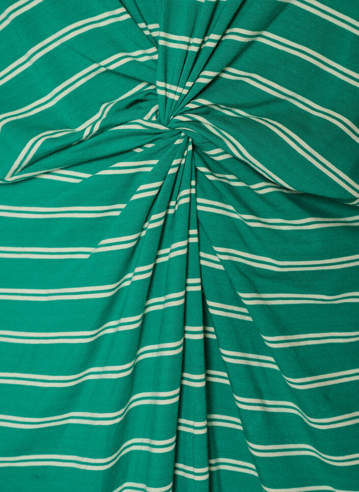 Cotton dress with twist detail, Green, Packshot image number 3