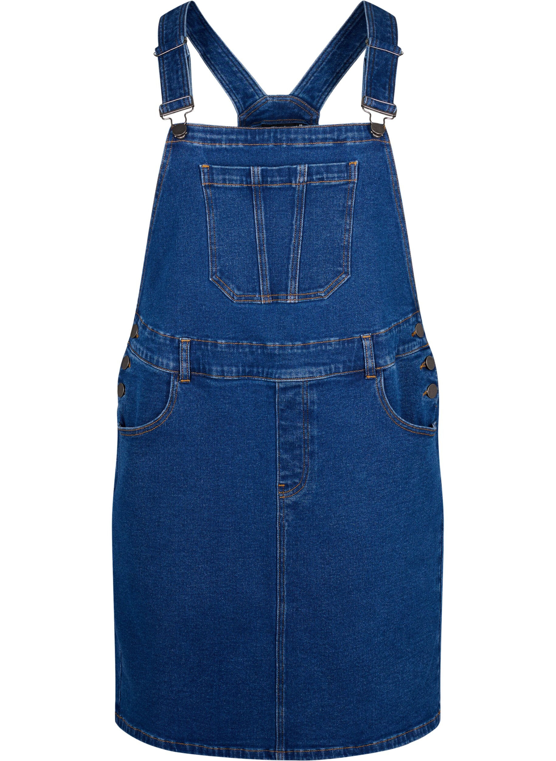 Overalls dress in denim