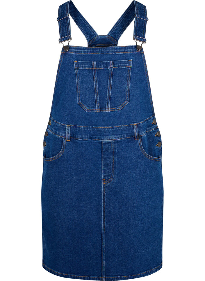 Overalls dress in denim, Blue, Packshot image number 0