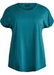 Short sleeved cotton blend t-shirt, Green, Packshot image number 0