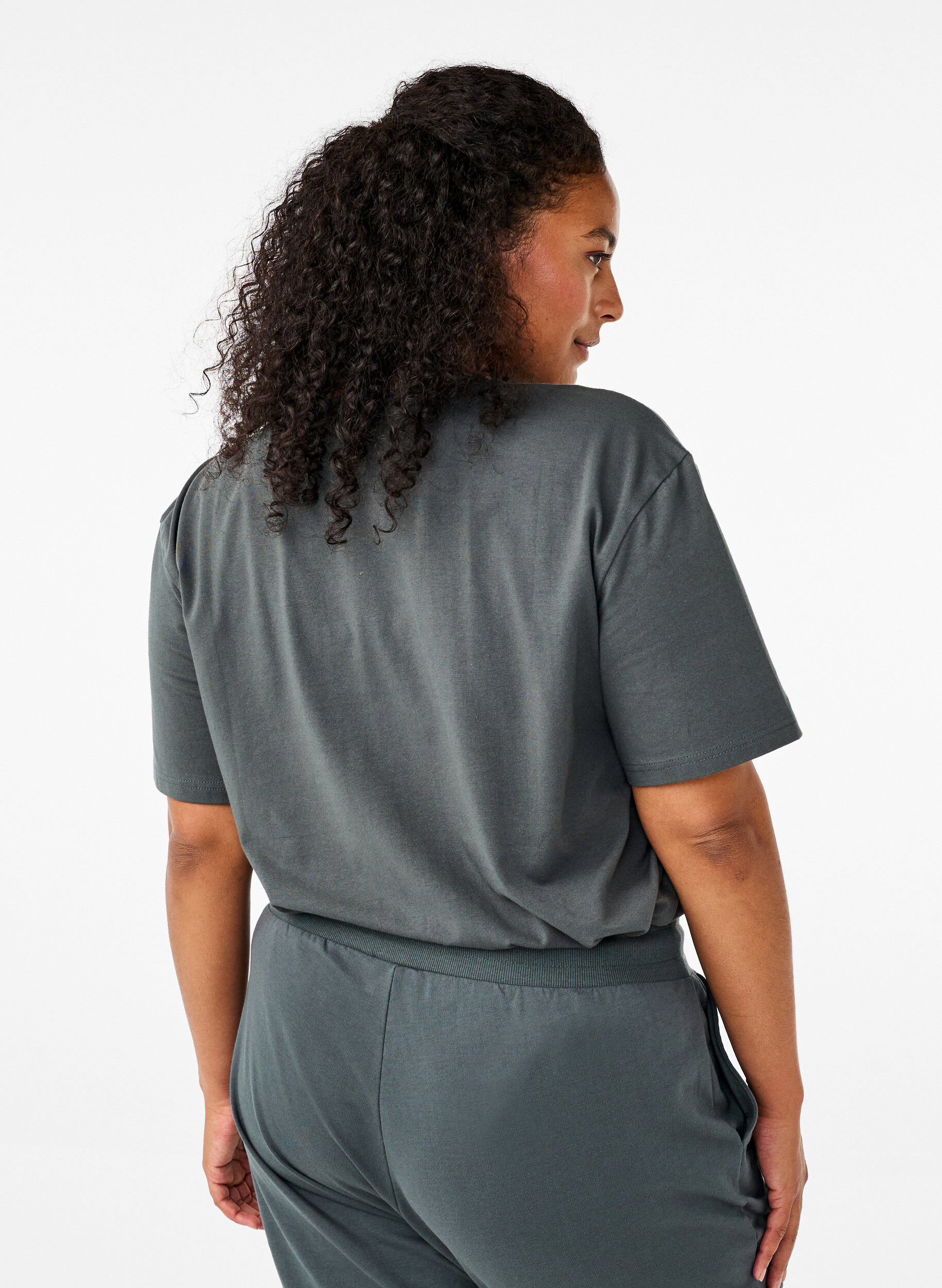 ZizzifashionSporty T-shirt in organic cotton, , Model image number 2