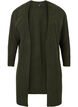 Long rib-knit cardigan, Forest Night Mel., Packshot image number 0