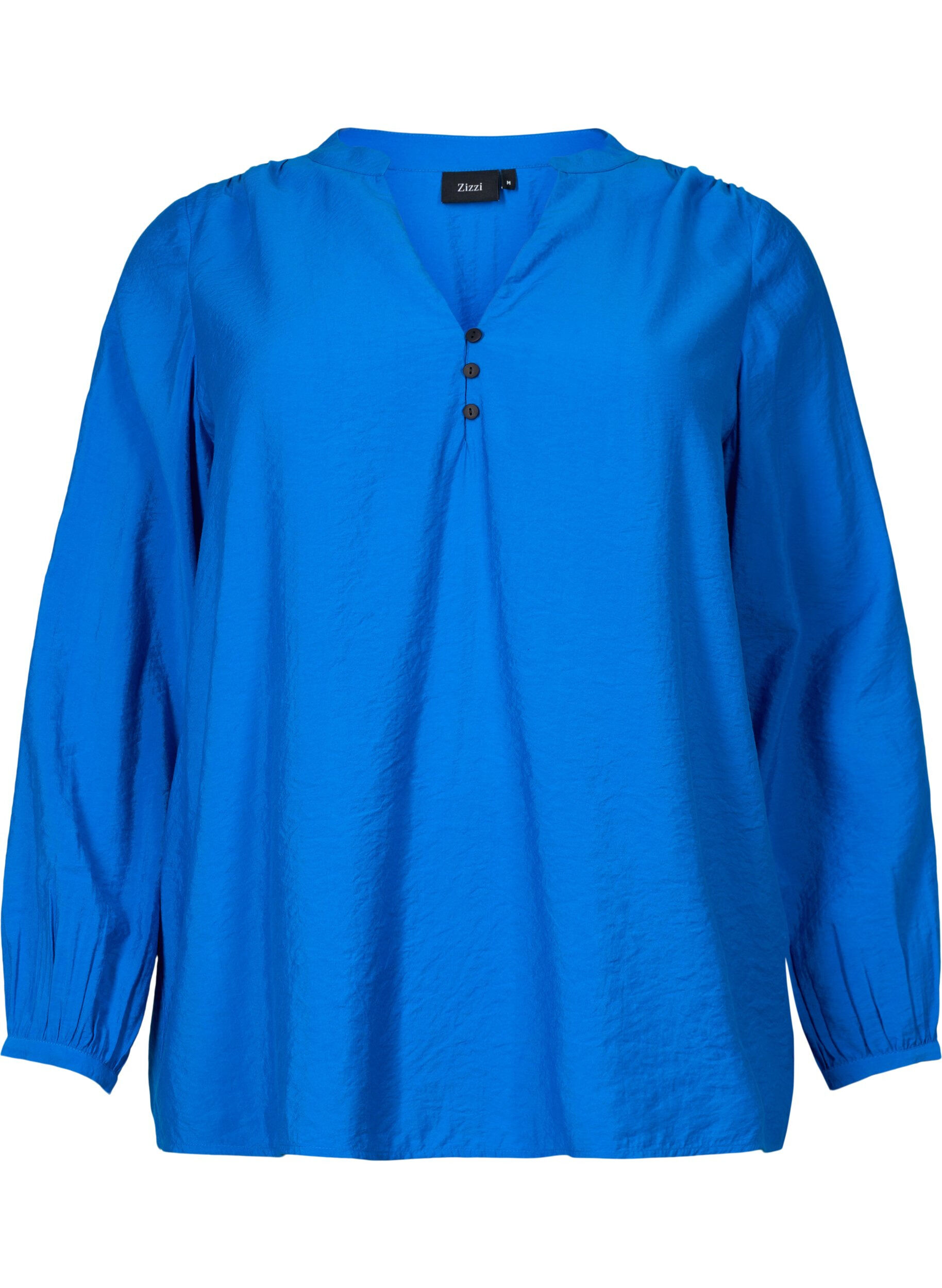 Zizzifashion Long-sleeved top in viscose blend, Skydiver, Packshot image number 0