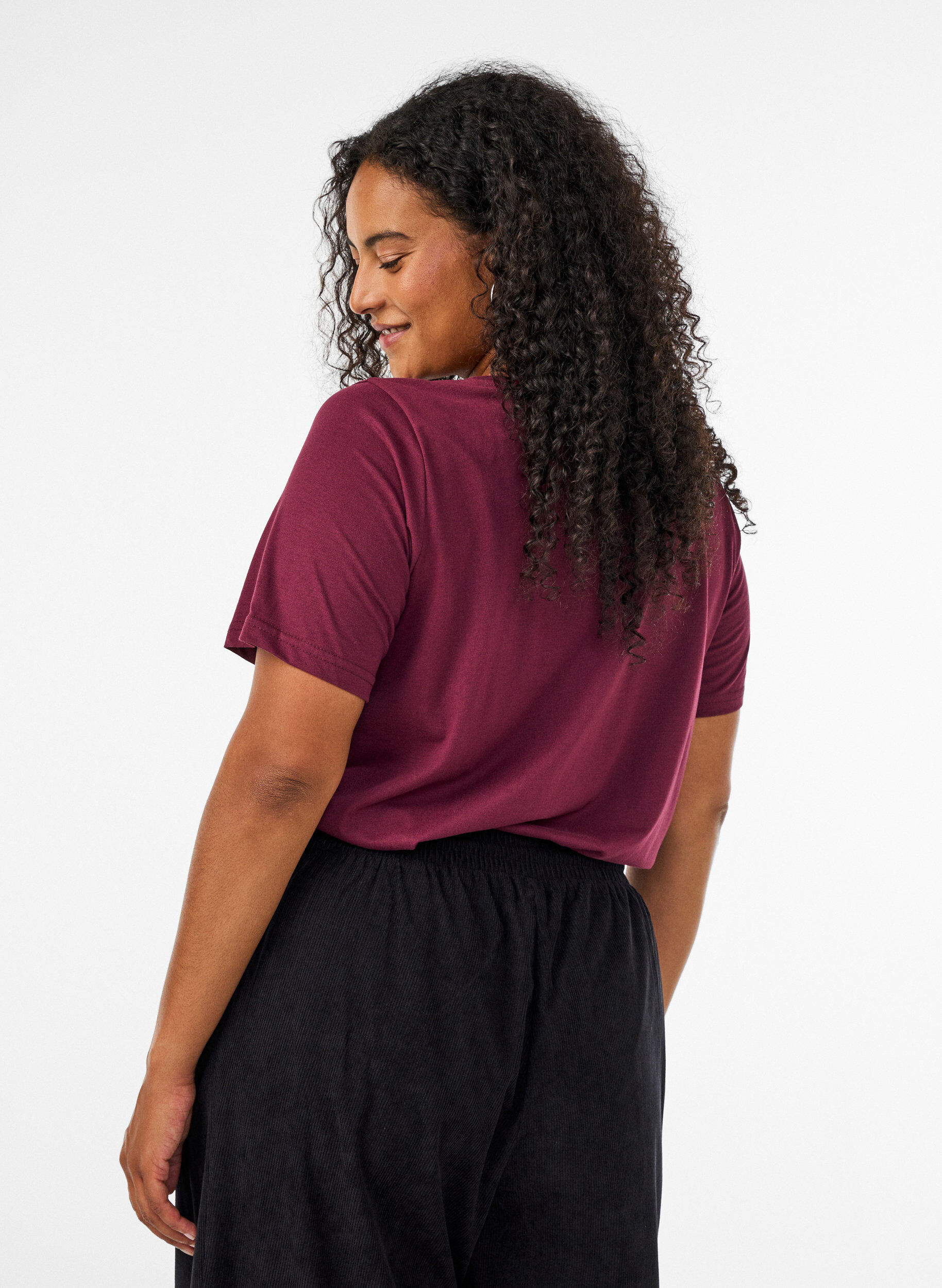 ZizzifashionT-shirt with motif, Red, Model image number 2