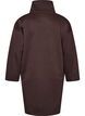 Sporty sweatshirt dress with a high collar and zip, Brown, Packshot image number 1