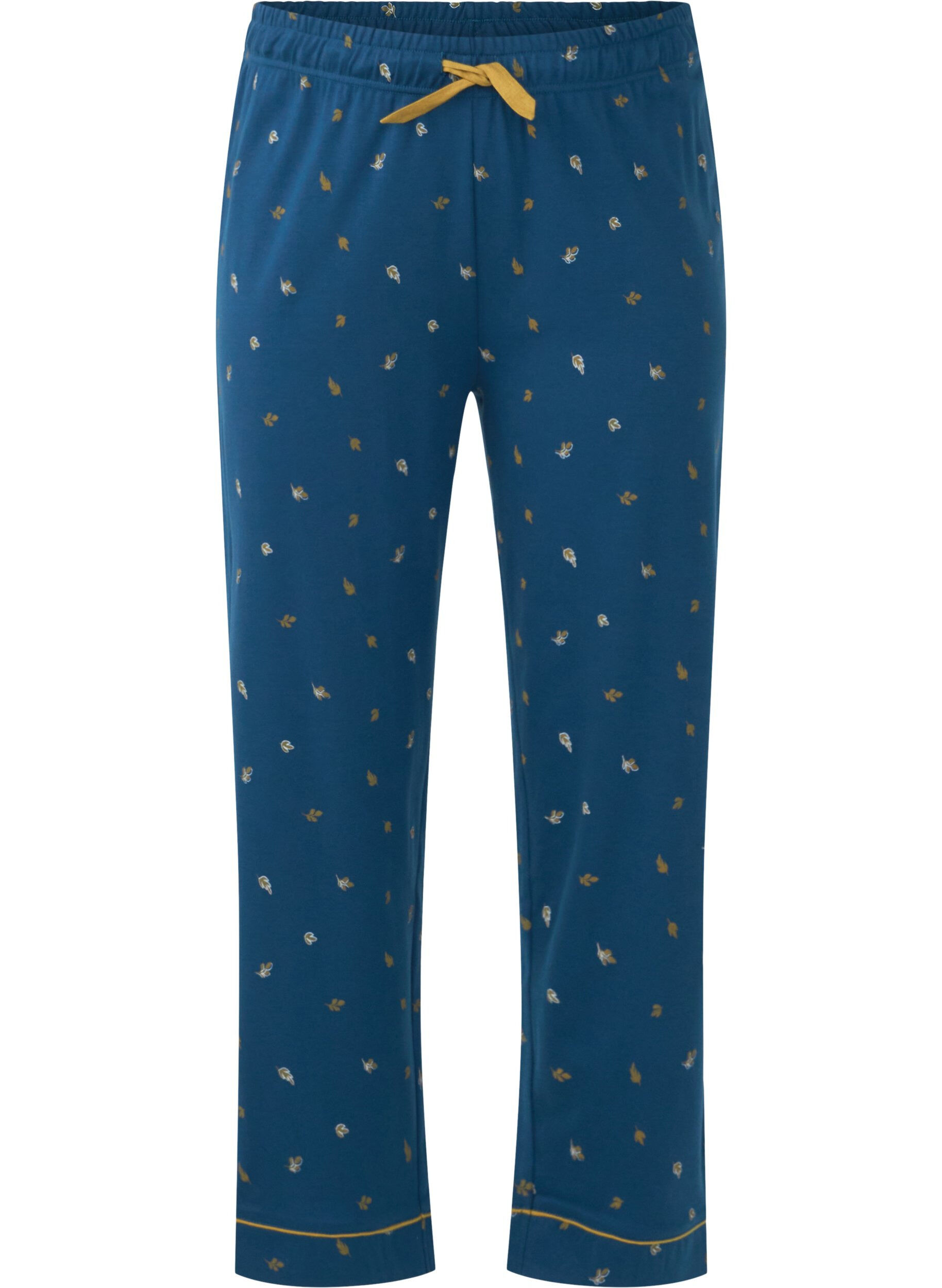 Zizzifashion Printed cotton night trousers, Blue Opal AOP, Packshot image number 0