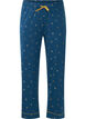 Printed cotton night trousers, Blue Opal AOP, Packshot image number 0