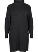 Knitted dress with turtleneck, Dark Grey, Packshot image number 0