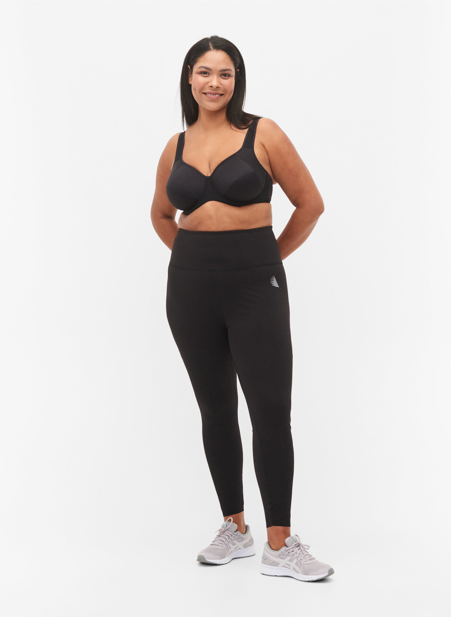 Zizzifashion CORE, SUPER TENSION TIGHTS - Leggings with inner pocket, Black, Model image number 1