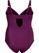 Swimsuit with underwire and draping, Purple, Packshot image number 1