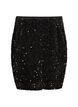 Short sequin skirt, Brown, Packshot image number 0