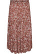Long skirt with elasticated waist, Red, Packshot image number 0