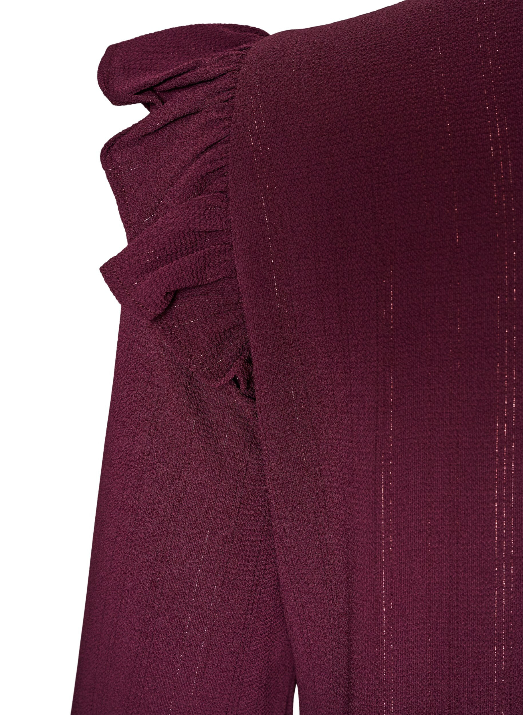 ZizzifashionShort dress with ruffles and glitter, Red, Packshot image number 3