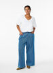 Loose-fit jeans with an elasticated waistband and a drawstring, Blue, Model image number 0