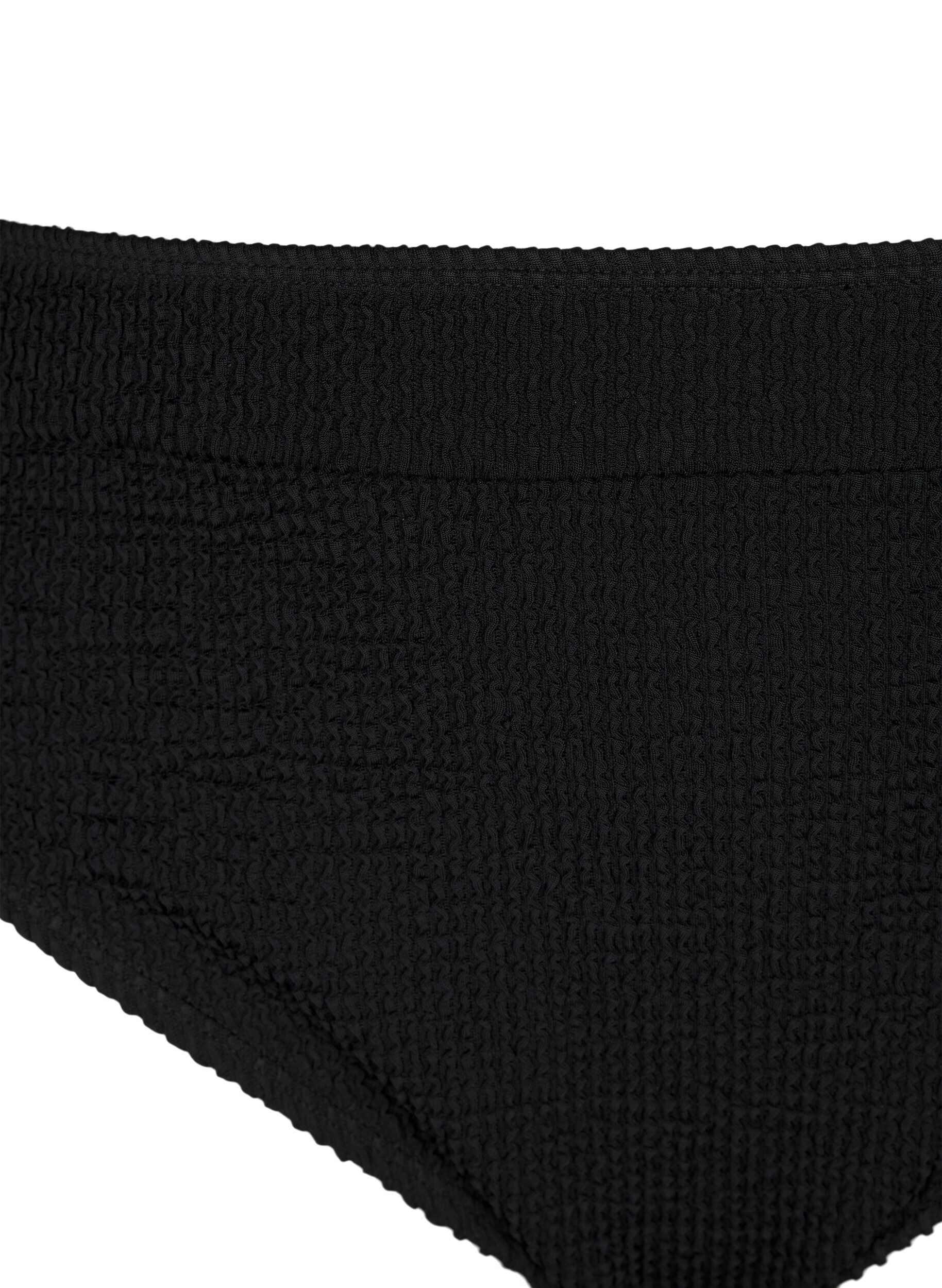 Zizzifashion Brazilian bikini briefs in crepe, Black, Packshot image number 2