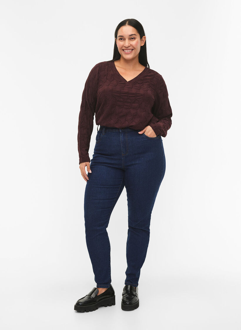 FLASH - Long sleeve blouse with structure, Fudge, Model image number 2