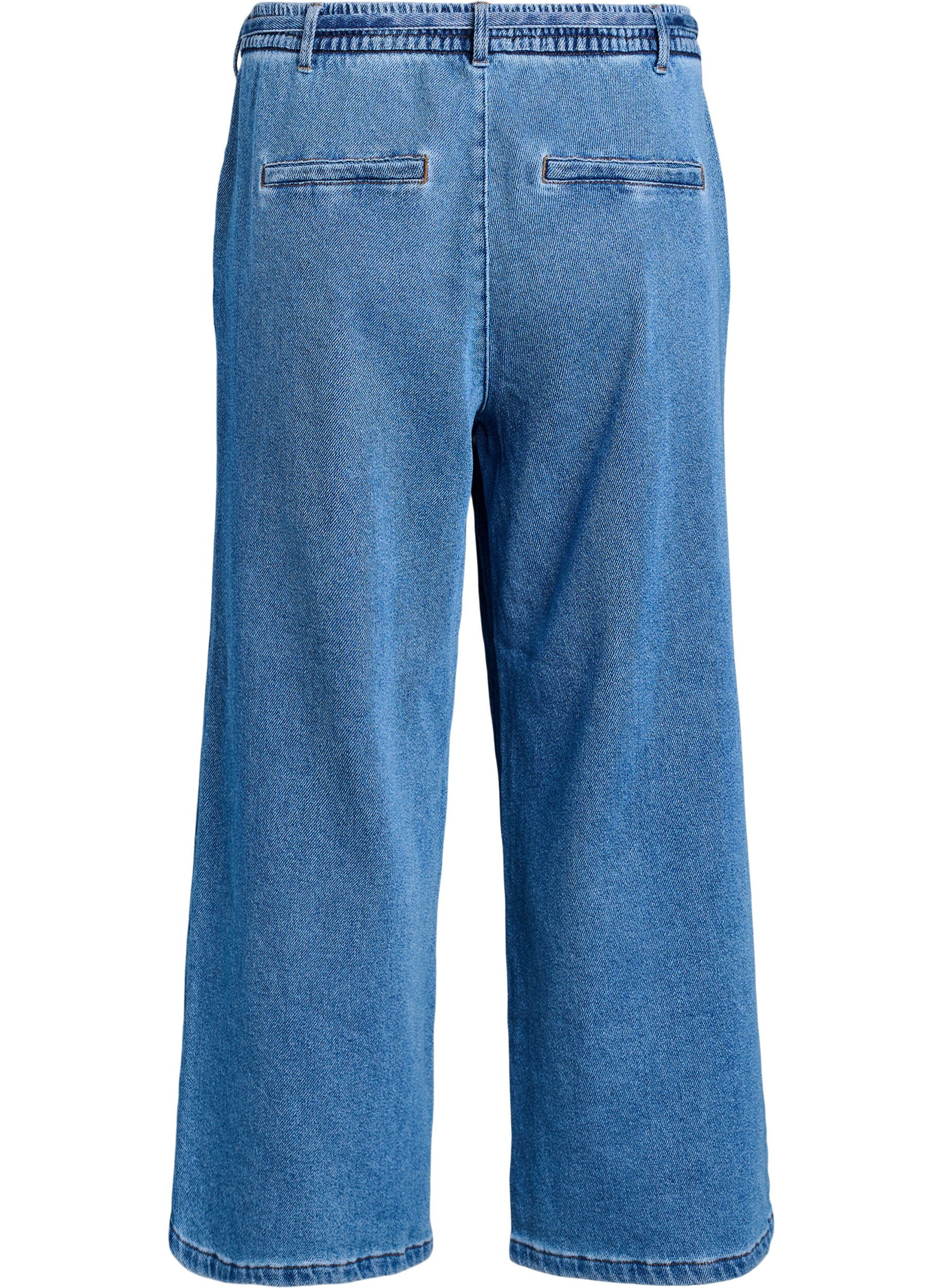 ZizzifashionLoose-fit jeans with an elasticated waistband and a drawstring, Blue, Packshot image number 1