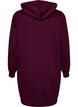 Long hoodie with zip and pockets, Purple, Packshot image number 1