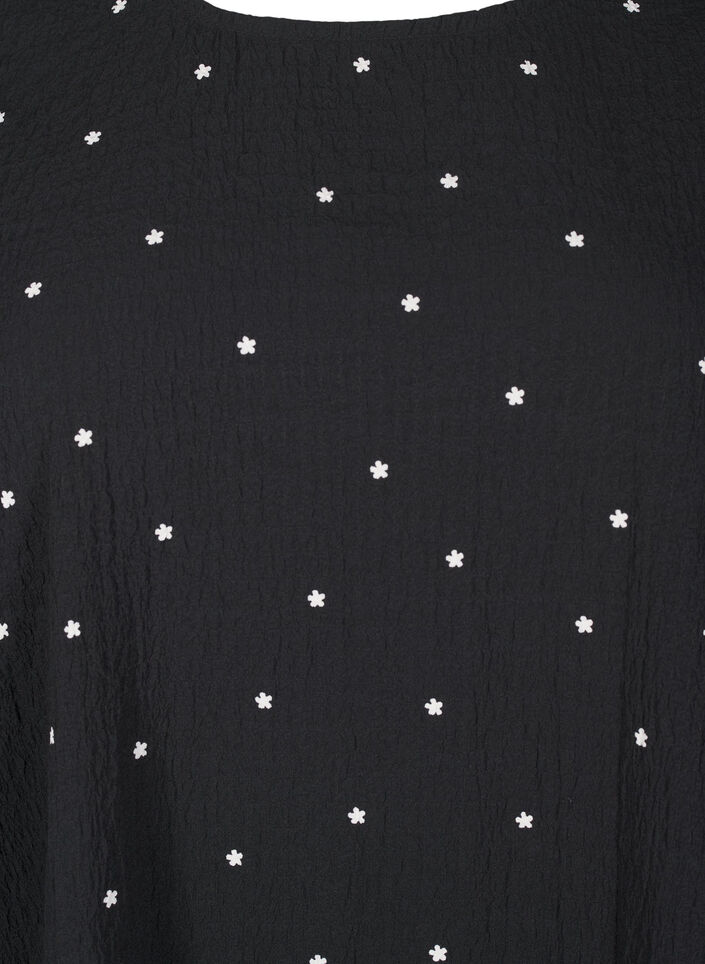 FLASH - Long-sleeved tunic with a round neck, Black, Packshot image number 2