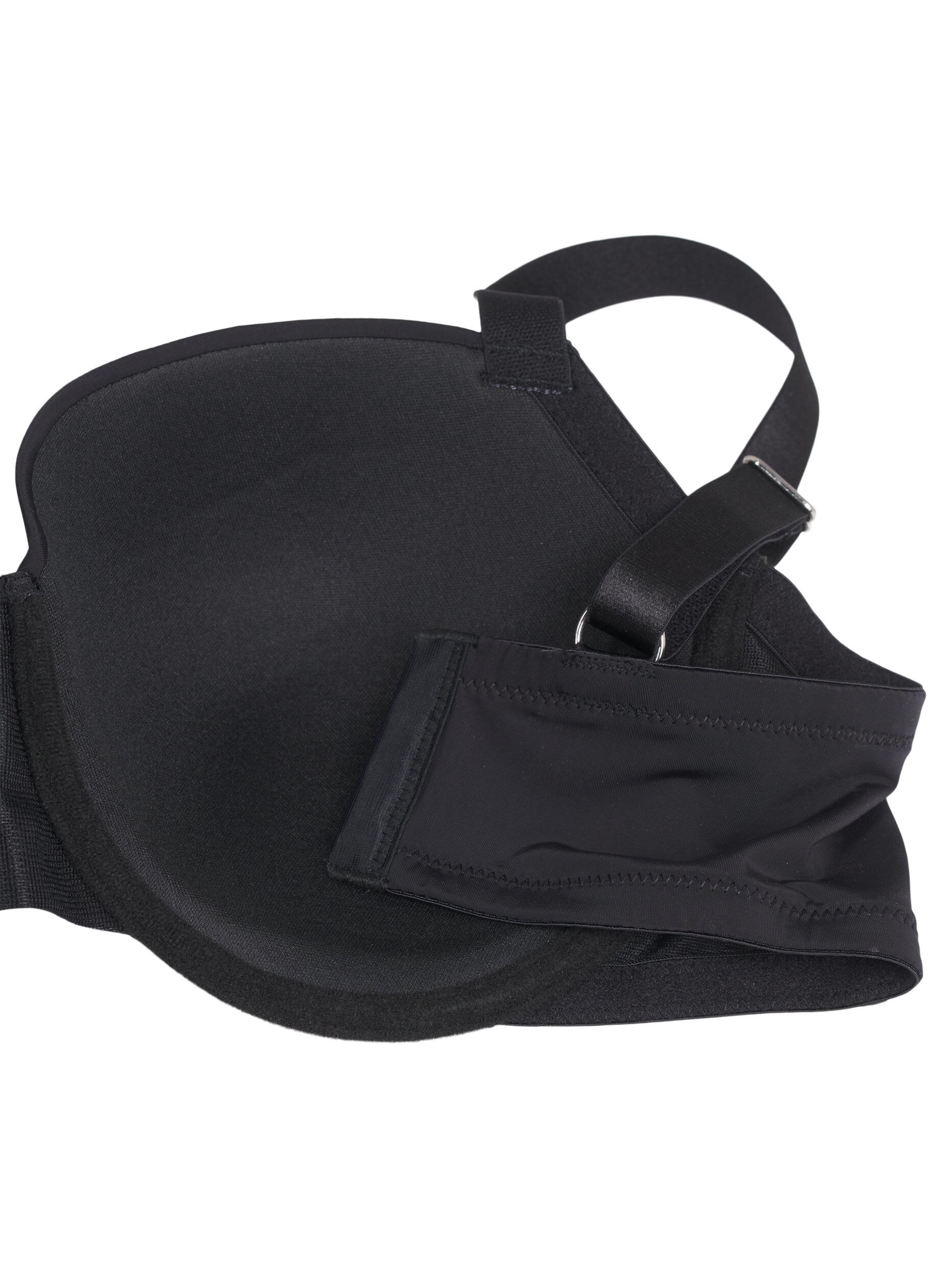 Zizzifashion Moulded bra with rhinestones, Black, Packshot image number 2