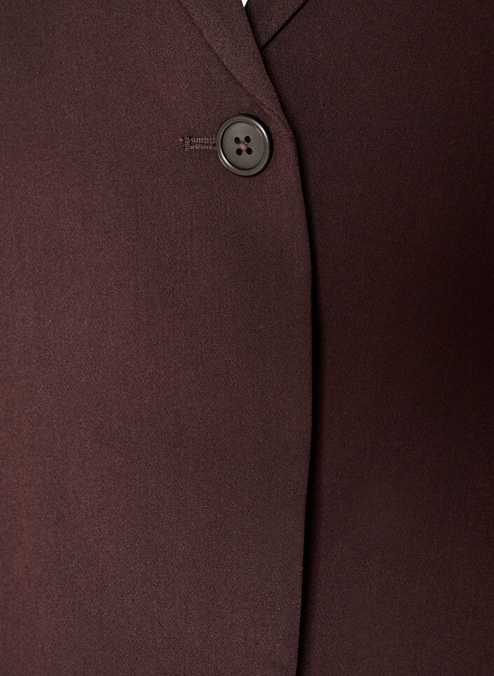Classic blazer with a single button closure, Brown, Packshot image number 2