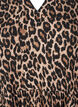 Short A-line dress with leopard print, Brown, Packshot image number 2