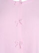 Short-sleeved knit cardigan with bows, Pink, Packshot image number 2