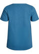 Solid coloured basic t-shirt in cotton, Grey, Packshot image number 1
