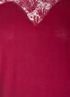 Blouse with lace insert and balloon sleeves, Red, Packshot image number 2