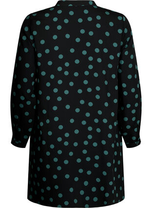FLASH - Dotted tunic with long sleeves, Dot, Packshot image number 1