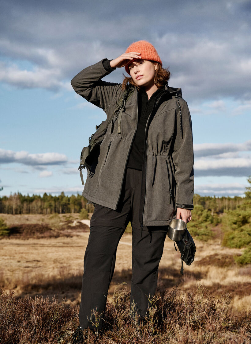 2-in-1 hiking pants, Black, Image image number 0