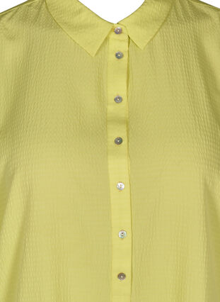 Short-sleeved oversize shirt, Sunny Lime, Packshot image number 2