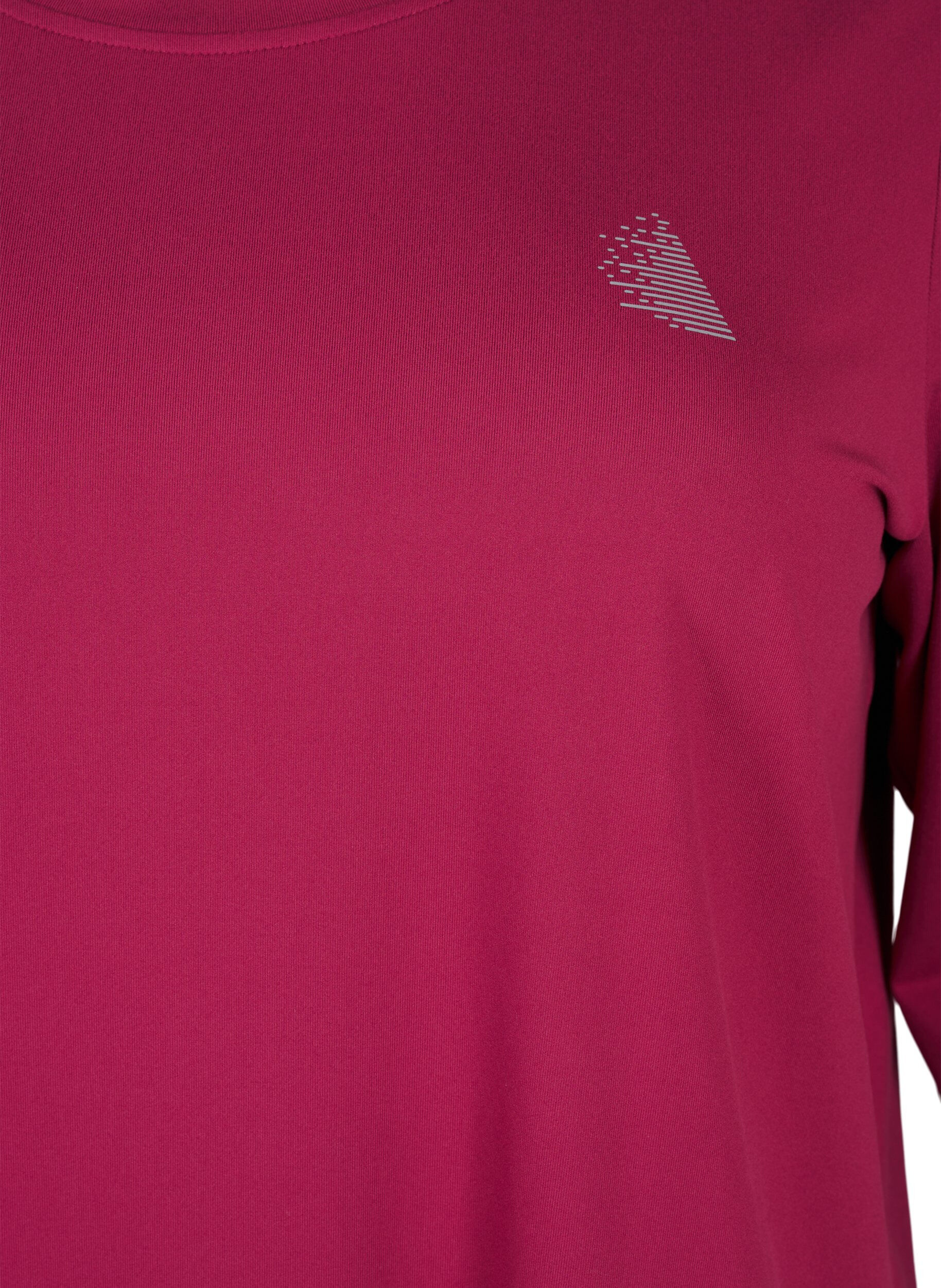 ZizzifashionTraining blouse with 3/4 sleeves, Red, Packshot image number 2