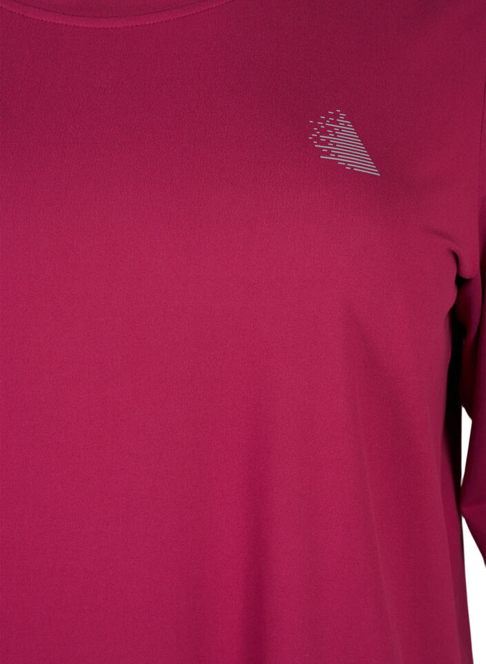 Training blouse with 3/4 sleeves, Red, Packshot image number 2