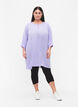Viscose tunic with 3/4 sleeves, Purple, Model image number 1