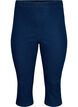 FLASH - High waisted denim capri trousers with slim fit, Blue, Packshot image number 0