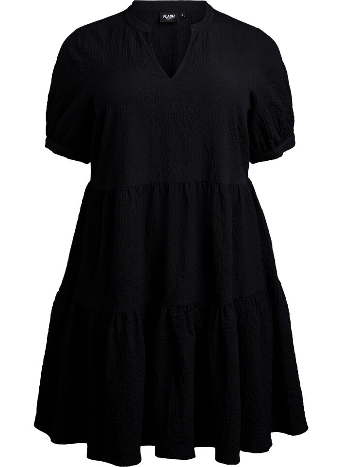FLASH - Short A-line dress, Black, Packshot image number 0