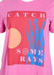 T-shirt with a graphic summer motif, Pink, Packshot image number 2
