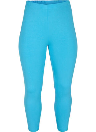 3/4 length basic leggings, River Blue, Packshot image number 0