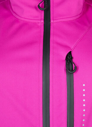 Sporty Softshell Jacket, Rose Violet, Packshot image number 3