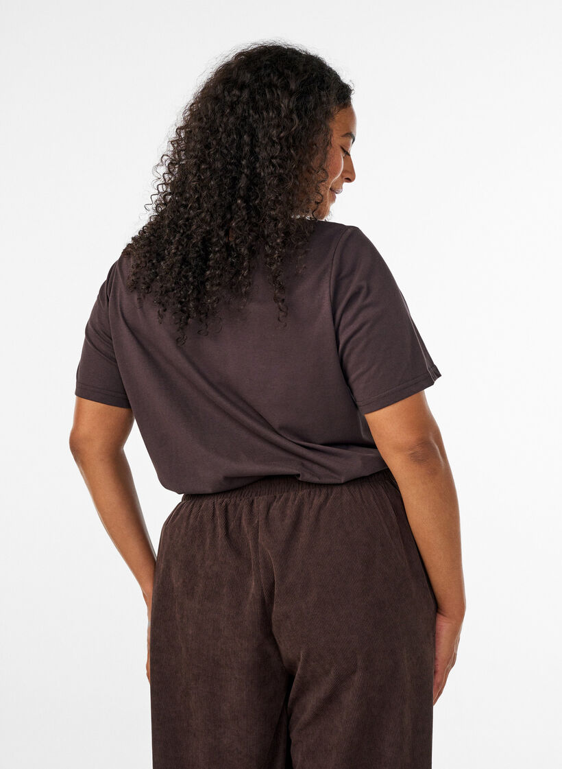 T-shirt with motif, Brown, Model image number 2