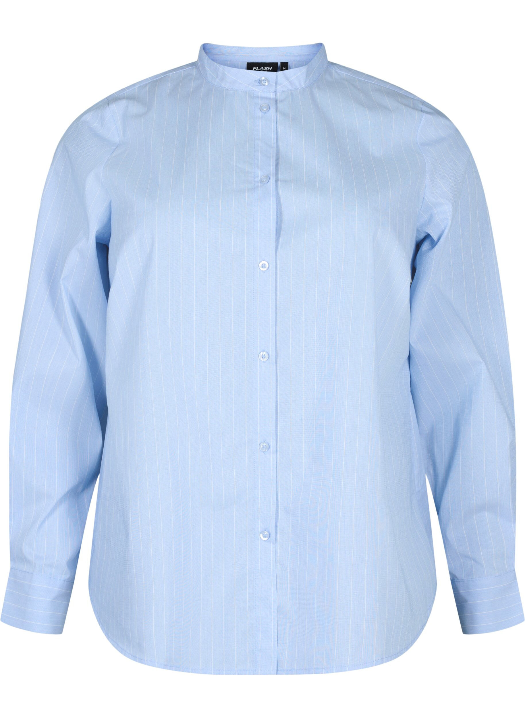 Zizzifashion FLASH - Pinstripe Shirt, Light Blue Stripe, Packshot image number 0
