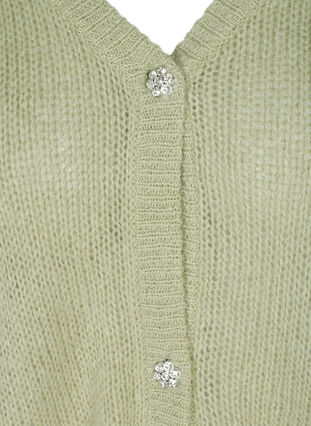 Knitted cardigan with 3/4 sleeves, Desert Sage, Packshot image number 2